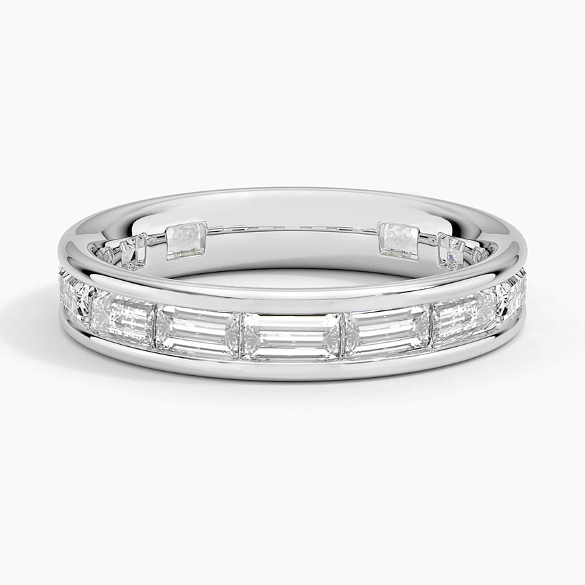 Kelly Baguette Eternity Lab Diamond Ring in 14K Yellow Gold