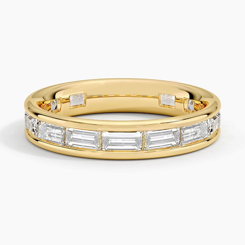 Kelly Baguette Eternity Lab Diamond Ring in 14K Yellow Gold