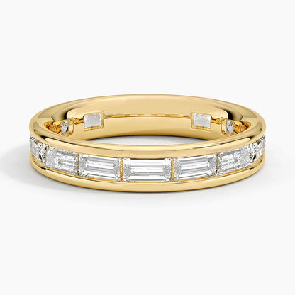 Kelly Baguette Eternity Lab Diamond Ring in 14K Yellow Gold