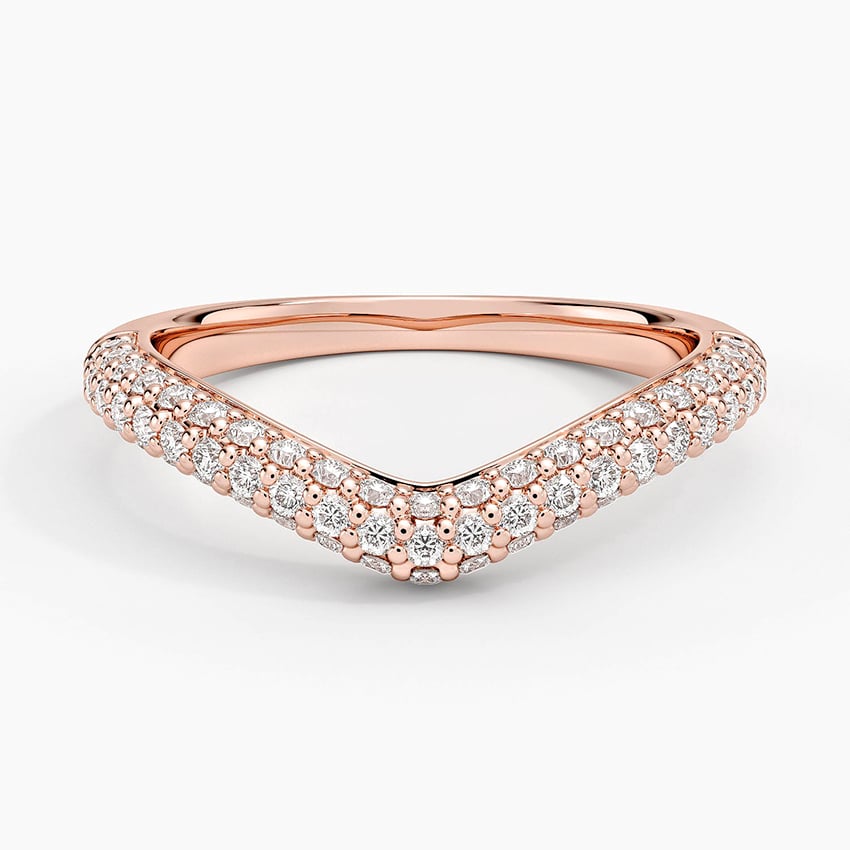 Petite Adelaide Curved Lab Diamond Ring (1/2 ct. tw.) in 18K Yellow Gold