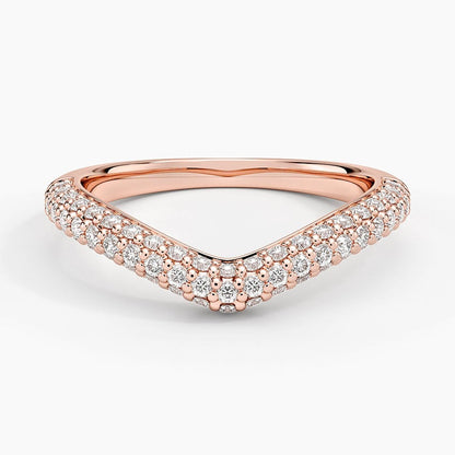Petite Adelaide Curved Lab Diamond Ring (1/2 ct. tw.) in 18K Yellow Gold