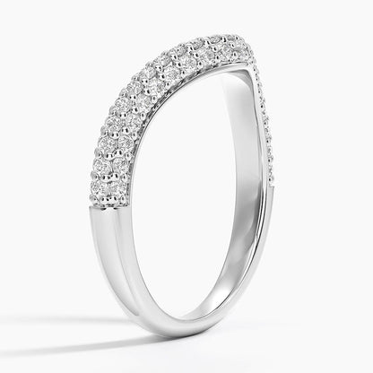 Petite Adelaide Curved Lab Diamond Ring (1/2 ct. tw.) in 18K Yellow Gold