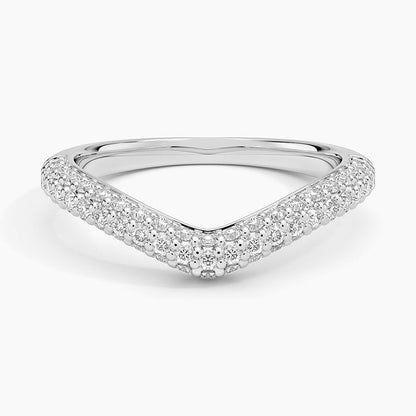 Petite Adelaide Curved Lab Diamond Ring (1/2 ct. tw.) in 18K Yellow Gold