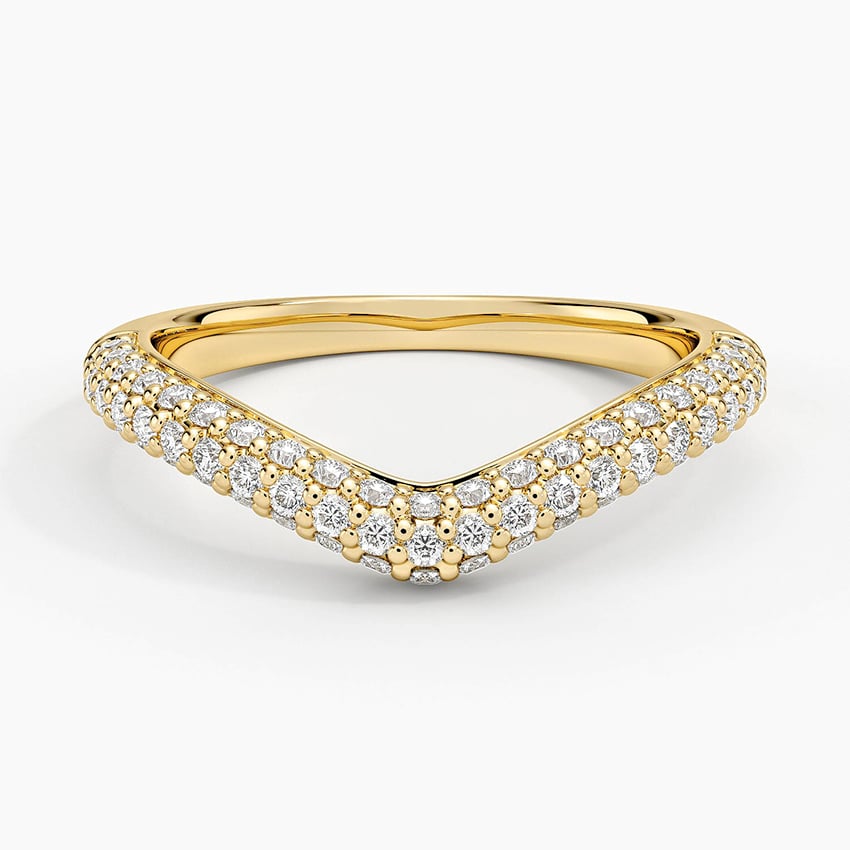 Petite Adelaide Curved Lab Diamond Ring (1/2 ct. tw.) in 18K Yellow Gold