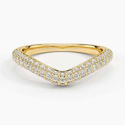 Petite Adelaide Curved Lab Diamond Ring (1/2 ct. tw.) in 18K Yellow Gold
