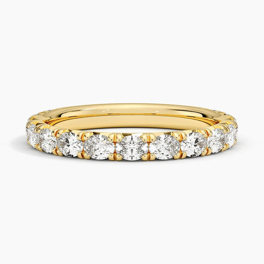 Nathalie Oval Lab Diamond Ring in 18K Yellow Gold