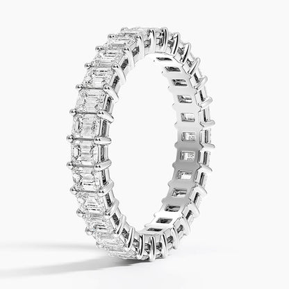 Emerald Eternity Lab Diamond Ring (2 ct. tw.)