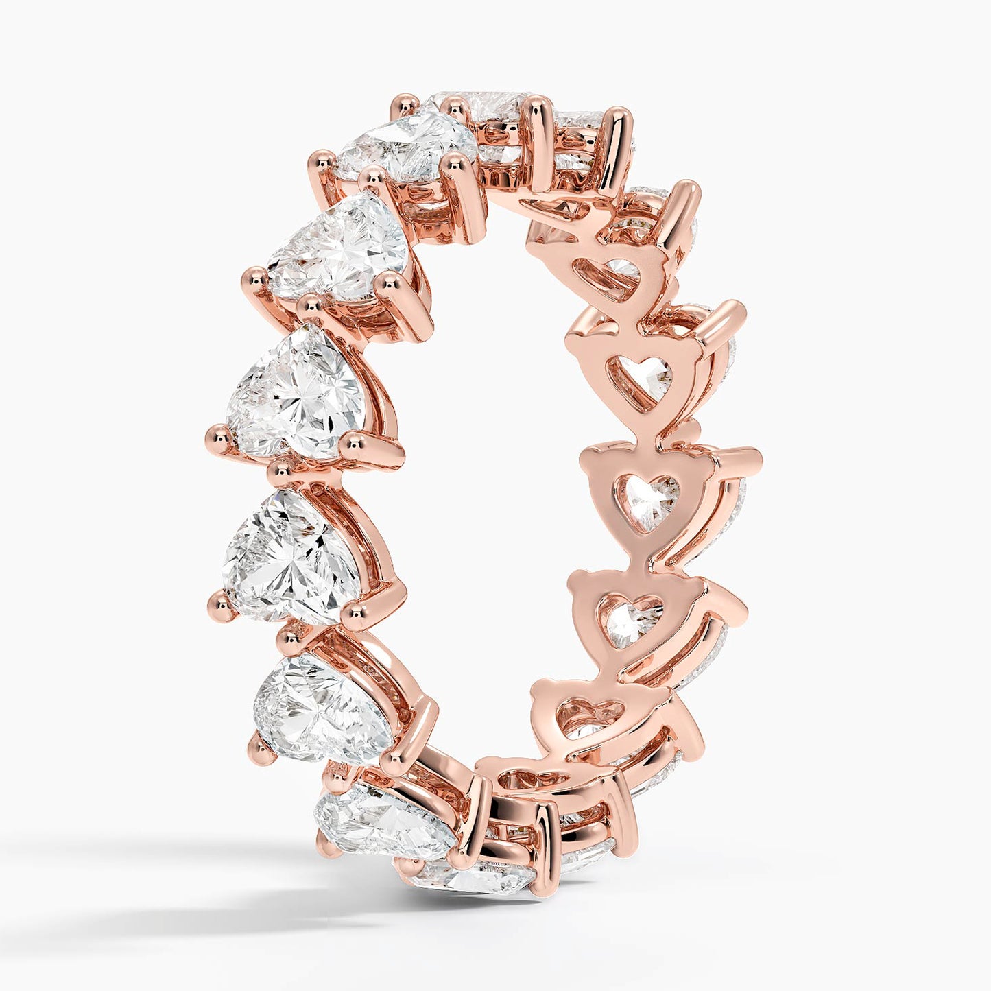 Heart Shaped Eternity Lab Diamond Ring (3 ct. tw.)