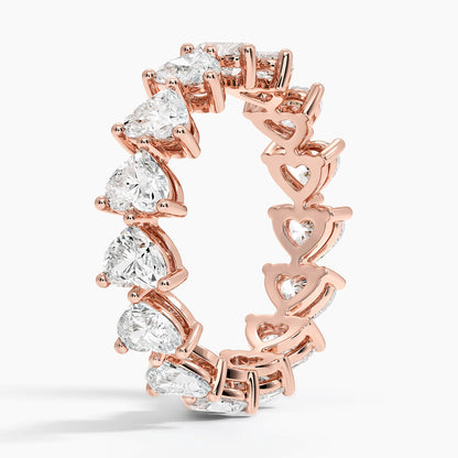 Heart Shaped Eternity Lab Diamond Ring (3 ct. tw.)