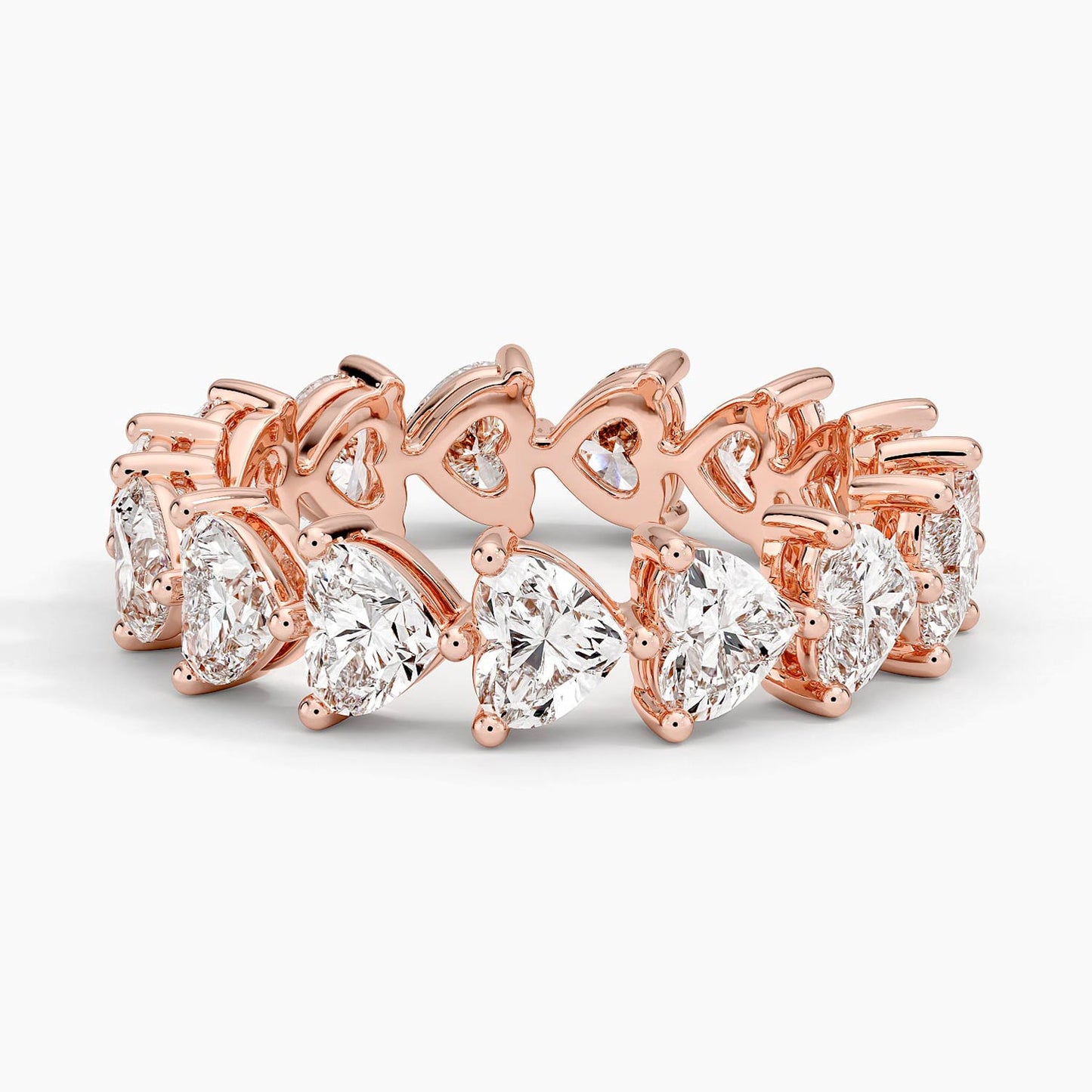 Heart Shaped Eternity Lab Diamond Ring (3 ct. tw.)