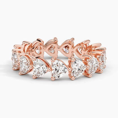 Heart Shaped Eternity Lab Diamond Ring (3 ct. tw.)