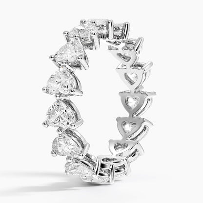 Heart Shaped Eternity Lab Diamond Ring (3 ct. tw.)
