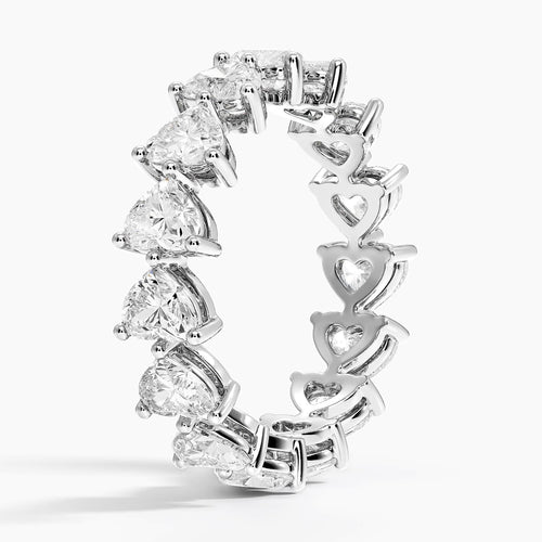 Heart Shaped Eternity Lab Diamond Ring (3 ct. tw.)