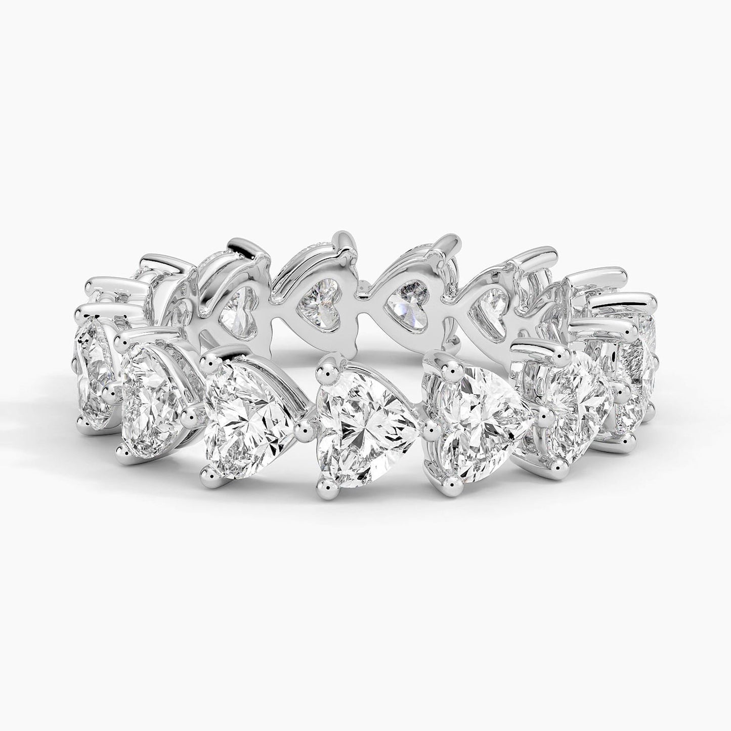 Heart Shaped Eternity Lab Diamond Ring (3 ct. tw.)