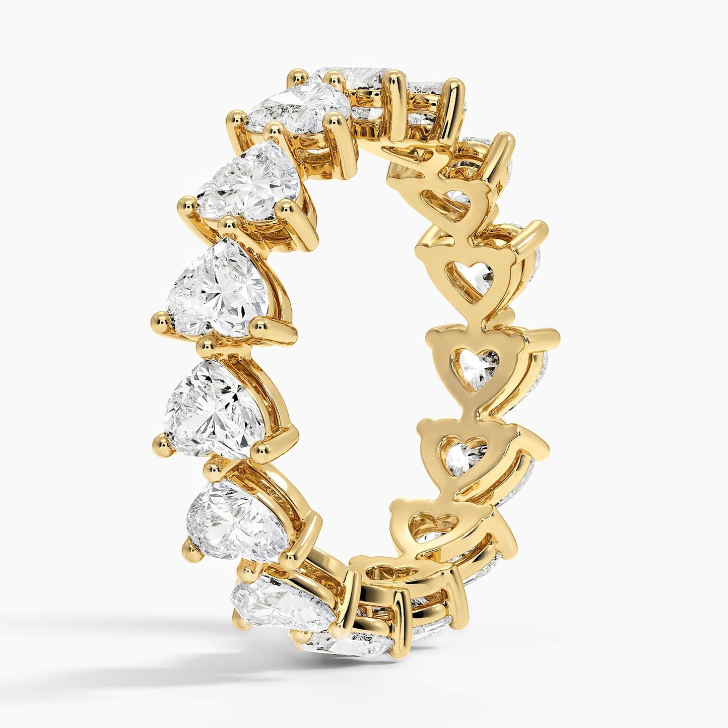 Heart Shaped Eternity Lab Diamond Ring (3 ct. tw.)