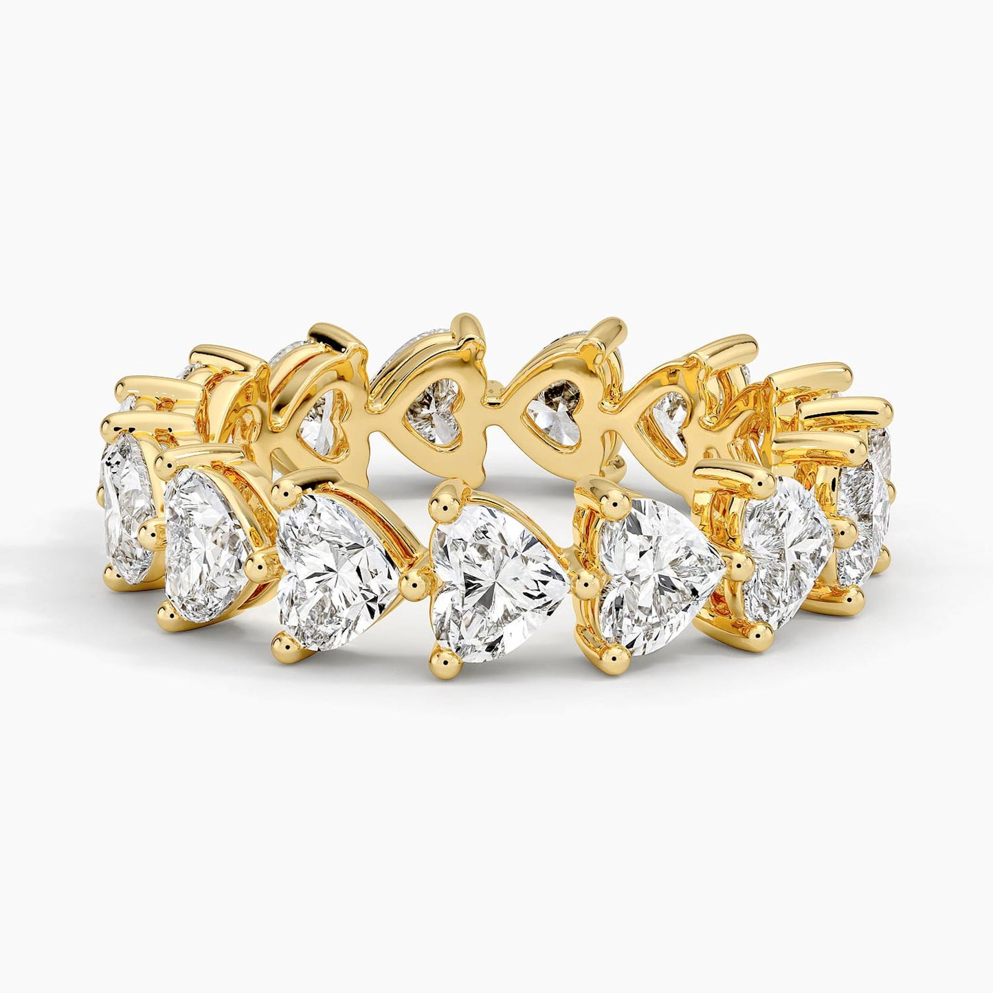 Heart Shaped Eternity Lab Diamond Ring (3 ct. tw.)