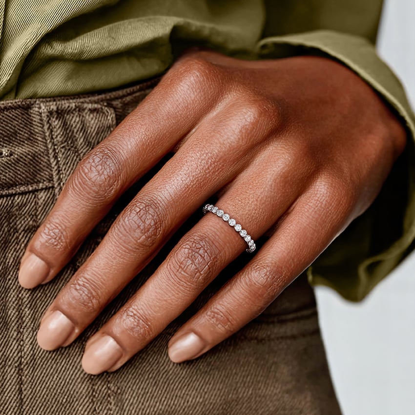 Riviera Eternity Lab Diamond Ring (1 ct. tw.) in 18K Yellow Gold