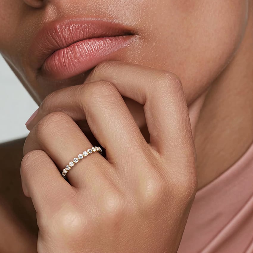 Riviera Eternity Lab Diamond Ring (1 ct. tw.) in 18K Yellow Gold