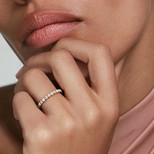 Riviera Eternity Lab Diamond Ring (1 ct. tw.) in 18K Yellow Gold