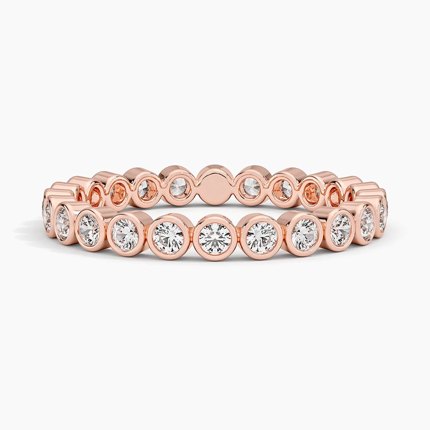 Bezel Round Eternity Lab Diamond Ring (1/2 ct. tw.) in Platinum