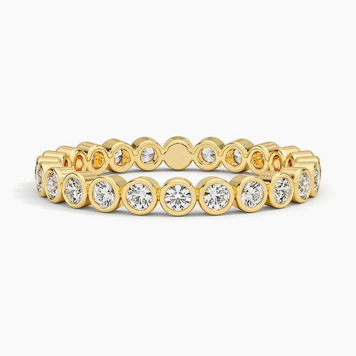 Bezel Round Eternity Lab Diamond Ring (1/2 ct. tw.) in 18K Yellow Gold