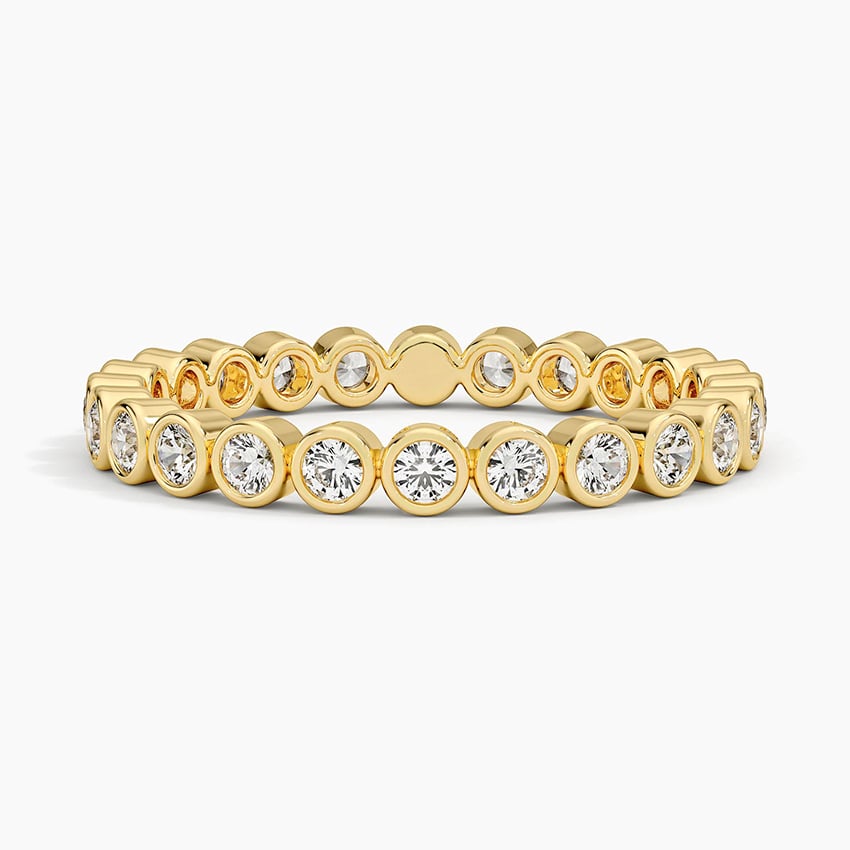 Bezel Round Eternity Lab Diamond Ring (1/2 ct. tw.) in Platinum