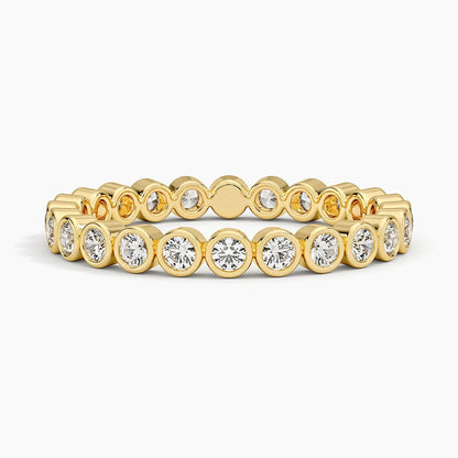 Bezel Round Eternity Lab Diamond Ring (1/2 ct. tw.) in Platinum