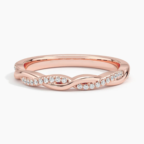 Petite Twisted Vine Lab Diamond Ring (1/8 ct. tw.)