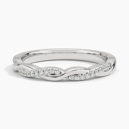 Petite Twisted Vine Lab Diamond Ring (1/8 ct. tw.)