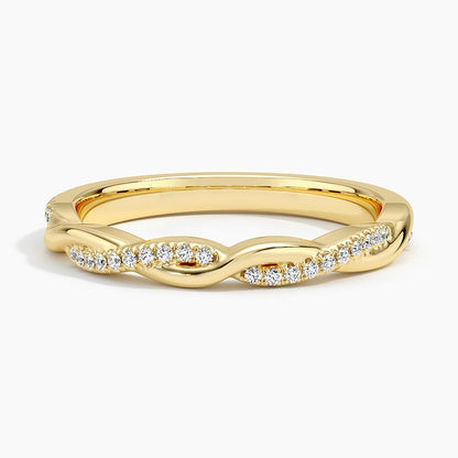 Petite Twisted Vine Lab Diamond Ring (1/8 ct. tw.)