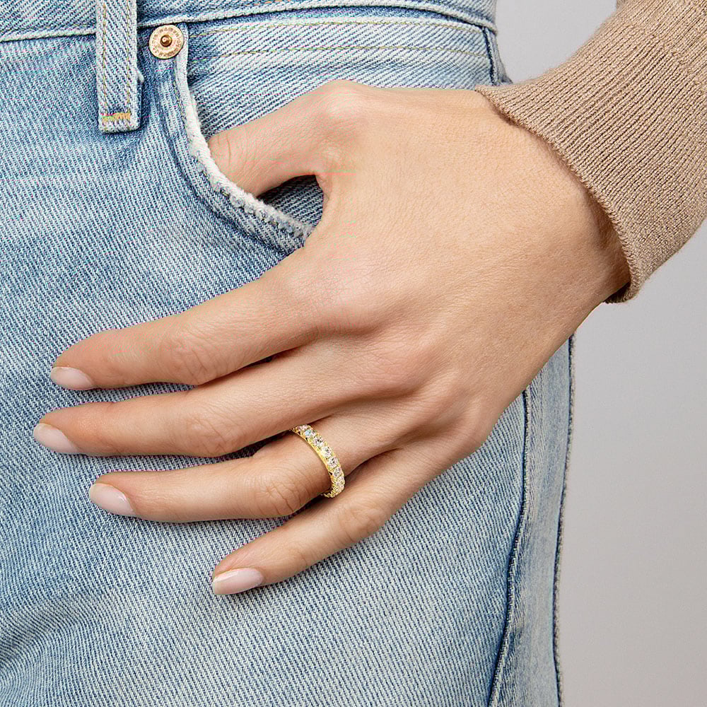 Ellora Eternity Lab Diamond Ring (1 3/4 ct. tw.) in 14K Yellow Gold