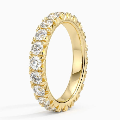French Pavé Eternity Lab Diamond Ring (2 ct. tw.) in Platinum