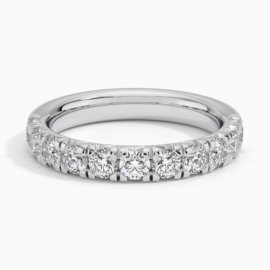 Ellora Half Coverage Lab Diamond Ring (7/8 ct. tw.) in 14K White Gold