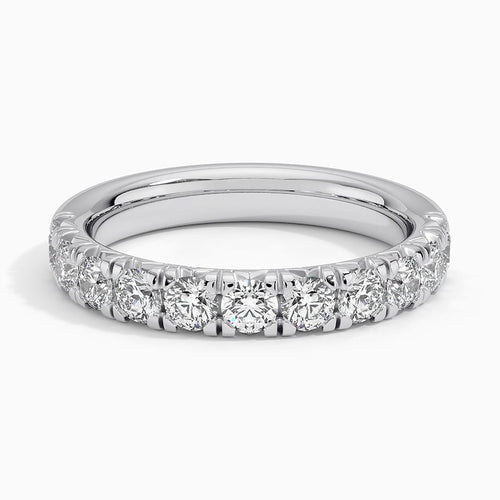 Ellora Half Coverage Lab Diamond Ring (7/8 ct. tw.) in 14K White Gold