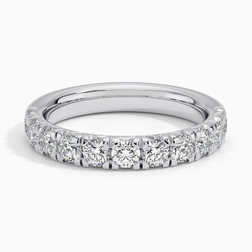 Ellora Half Coverage Lab Diamond Ring (7/8 ct. tw.) in 14K White Gold