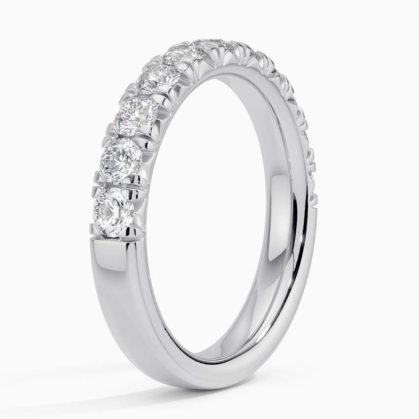 Ellora Half Coverage Lab Diamond Ring (7/8 ct. tw.) in 14K White Gold