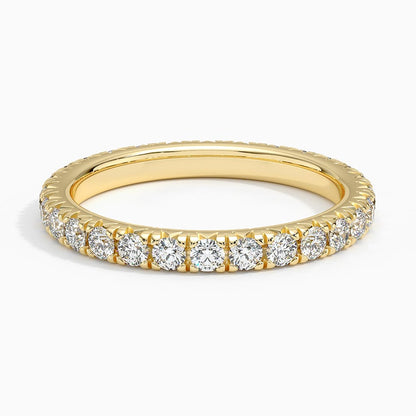 French Pavé Eternity Lab Diamond Ring (2 ct. tw.) in Platinum