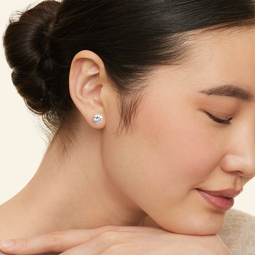 Perfect Martini Lab Diamond Stud Earrings (3 ct. tw.)