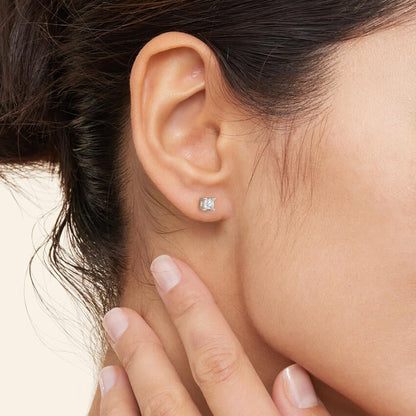 Princess Lab Diamond Stud Earrings (1/2 ct. tw.)