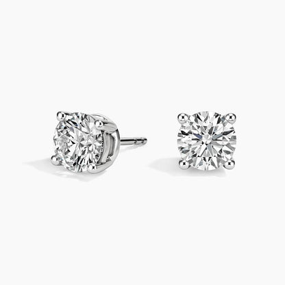Perfect 4-Prong Certified Lab Diamond Stud Earrings (2 ct. tw.) in Platinum