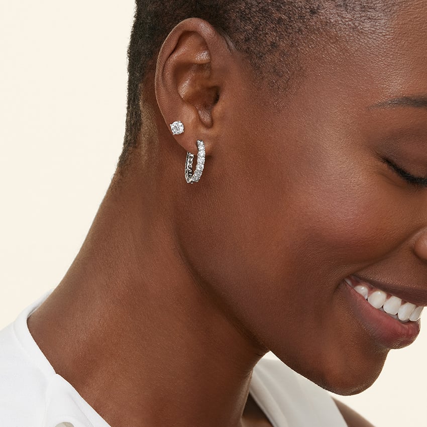 Perfect 4-Prong Diamond Stud Earrings (1 1/4 ct. tw.) in 18K White Gold