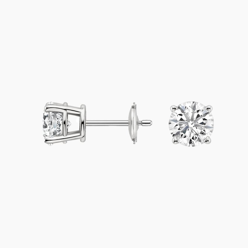 Perfect 4-Prong Diamond Stud Earrings (1 1/4 ct. tw.) in 18K White Gold
