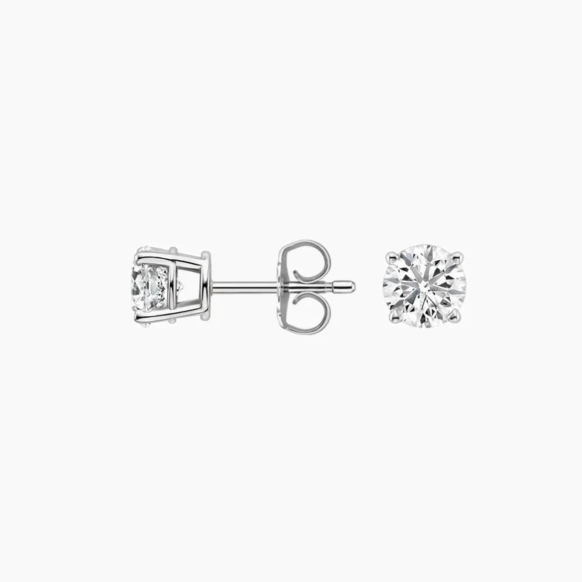 Lab Diamond Stud Set in 18K White Gold