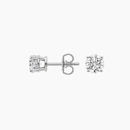 Lab Diamond Stud Set in 18K White Gold