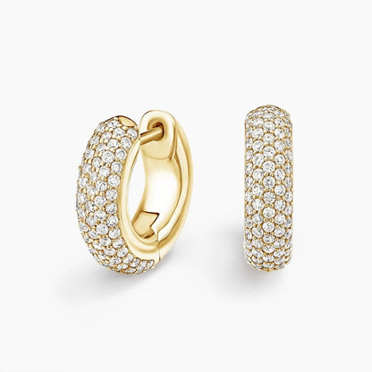 Lab Diamond Tube Hoop Earrings (1 1/4 ct. tw.)