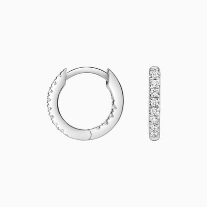 Small Perfect Hoop Lab Diamond Earrings