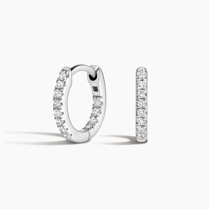 Small Perfect Hoop Lab Diamond Earrings