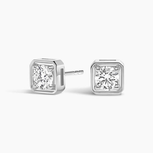 Bezel Prong Lab Diamond Stud Earrings (1 ct. tw.)