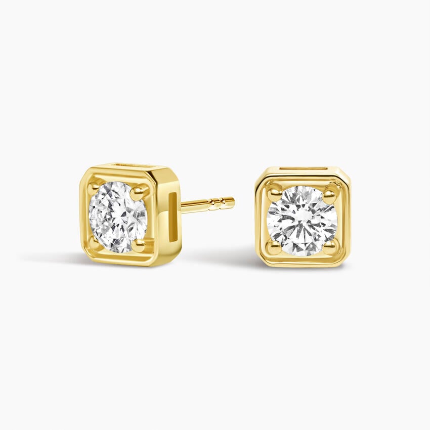 Bezel Prong Lab Diamond Stud Earrings (1 ct. tw.)