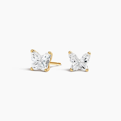 Butterfly Custom-Cut Lab Diamond Stud Earrings (1 1/4 ct. tw.)